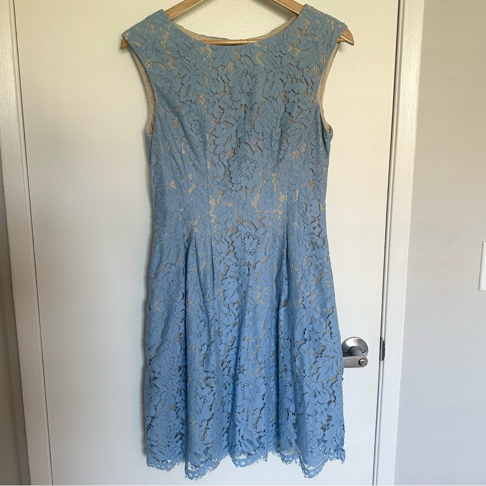 Vince Camuto Light Blue Lace Dress Size 8